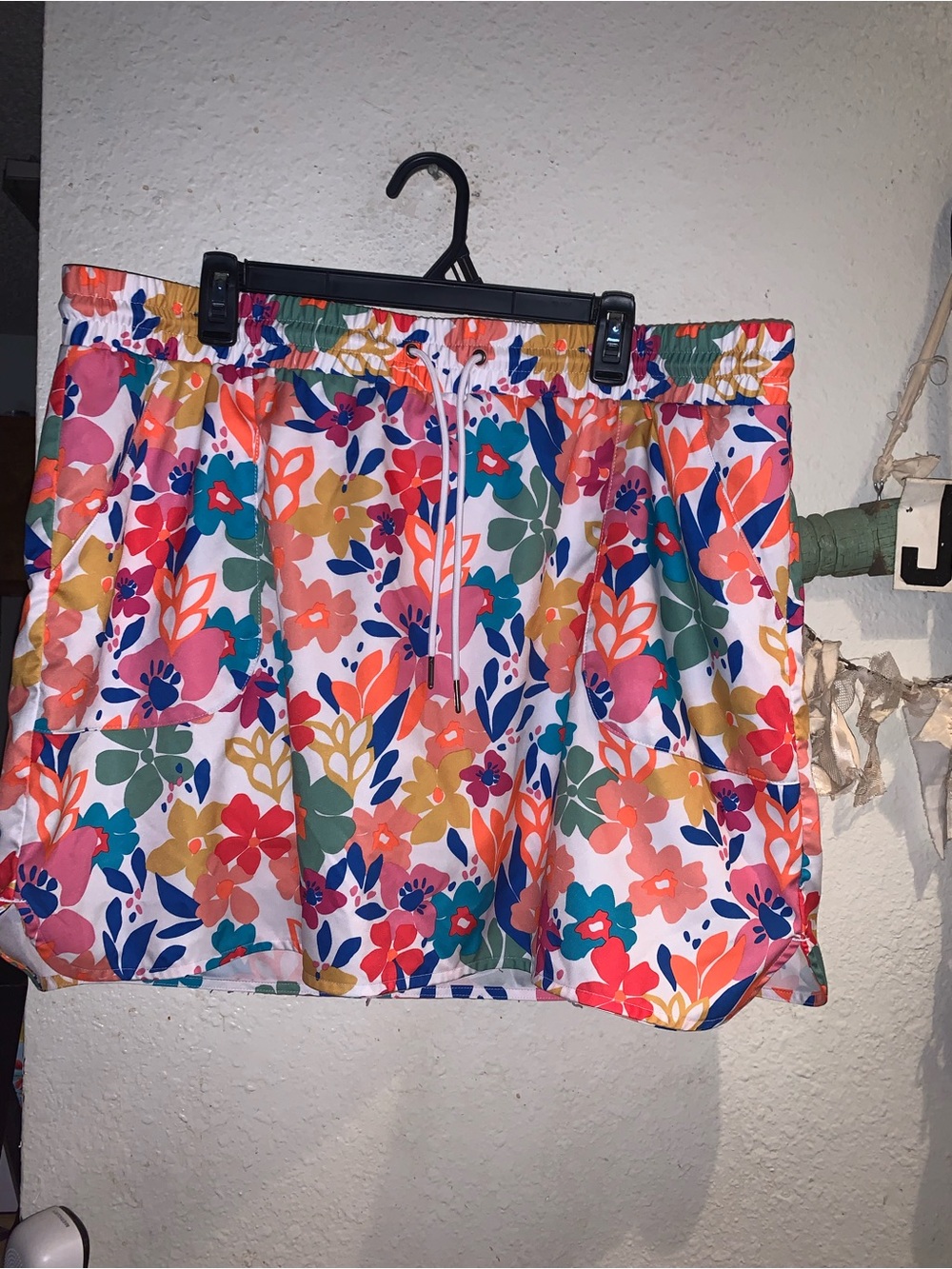 Multicolor Floral Drawstring Bermuda Shorts